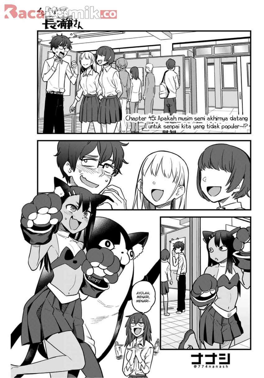 Ijiranaide, Nagatoro-san Chapter 45 Bahasa Indonesia