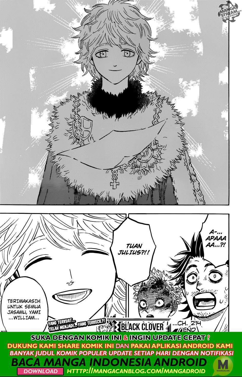 Black Clover Chapter 214 Bahasa Indonesia