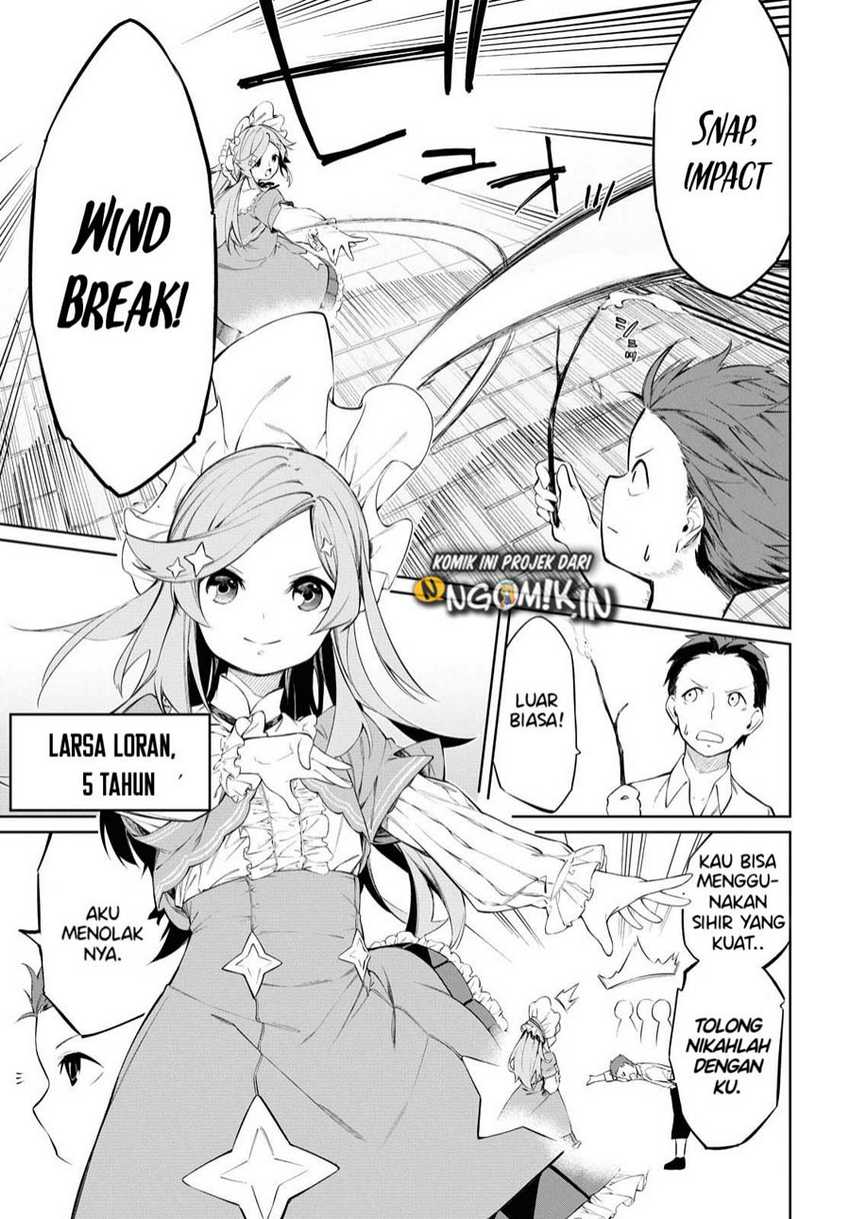 Maryoku Zero de Saikyou no Daikenja: Sore wa Mahou de wa Nai, Butsuri da! Chapter 1.2 Bahasa Indonesia