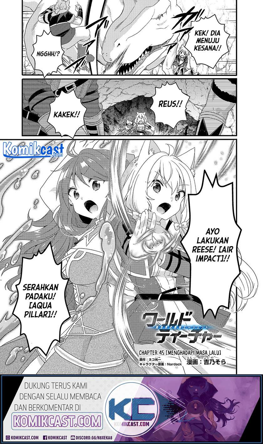 World Teacher – Isekaishiki Kyouiku Agent Chapter 45 Bahasa Indonesia