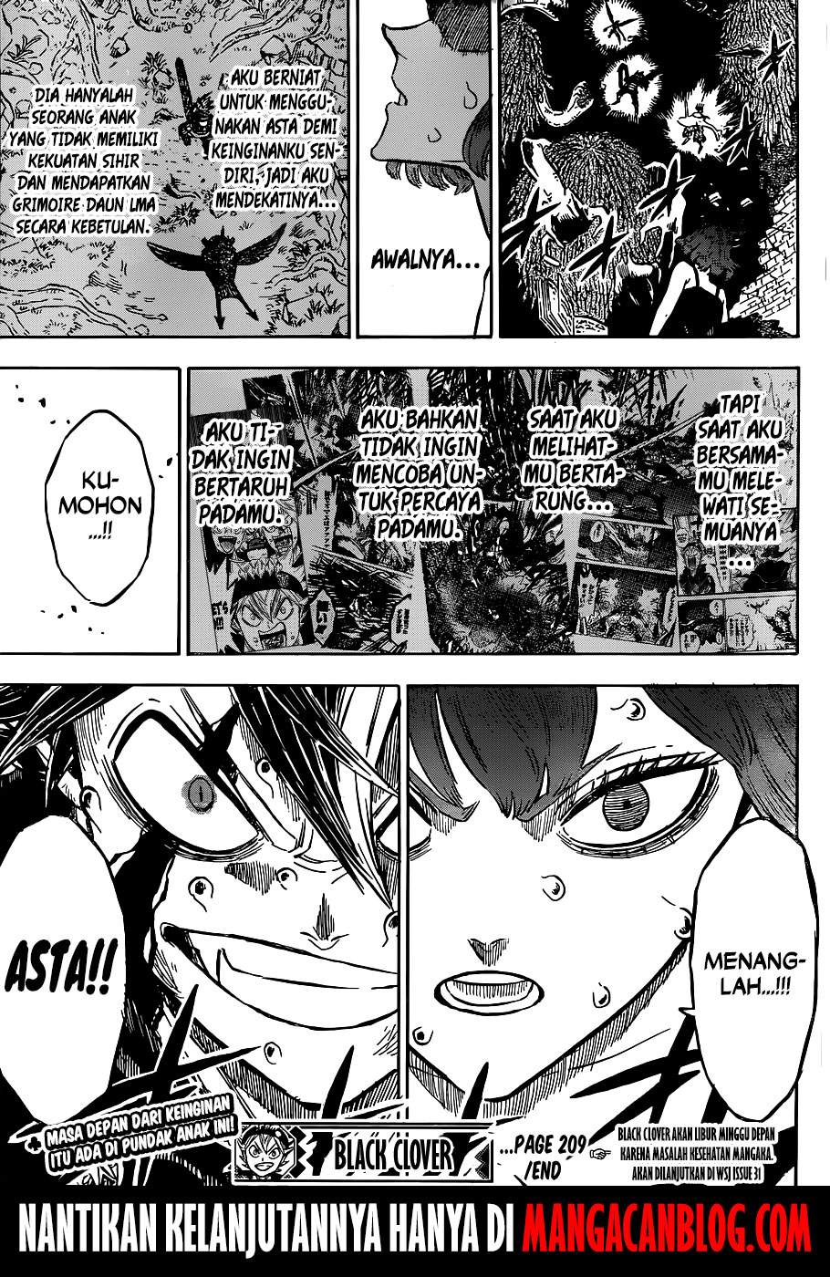 Black Clover Chapter 209 Bahasa Indonesia