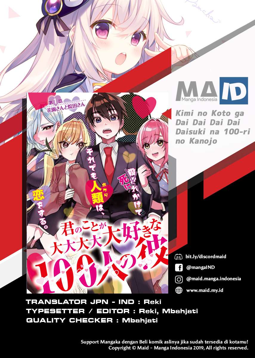 Kimi no Koto ga Dai Dai Dai Dai Daisuki na 100-nin no Kanojo Chapter 2 Bahasa Indonesia