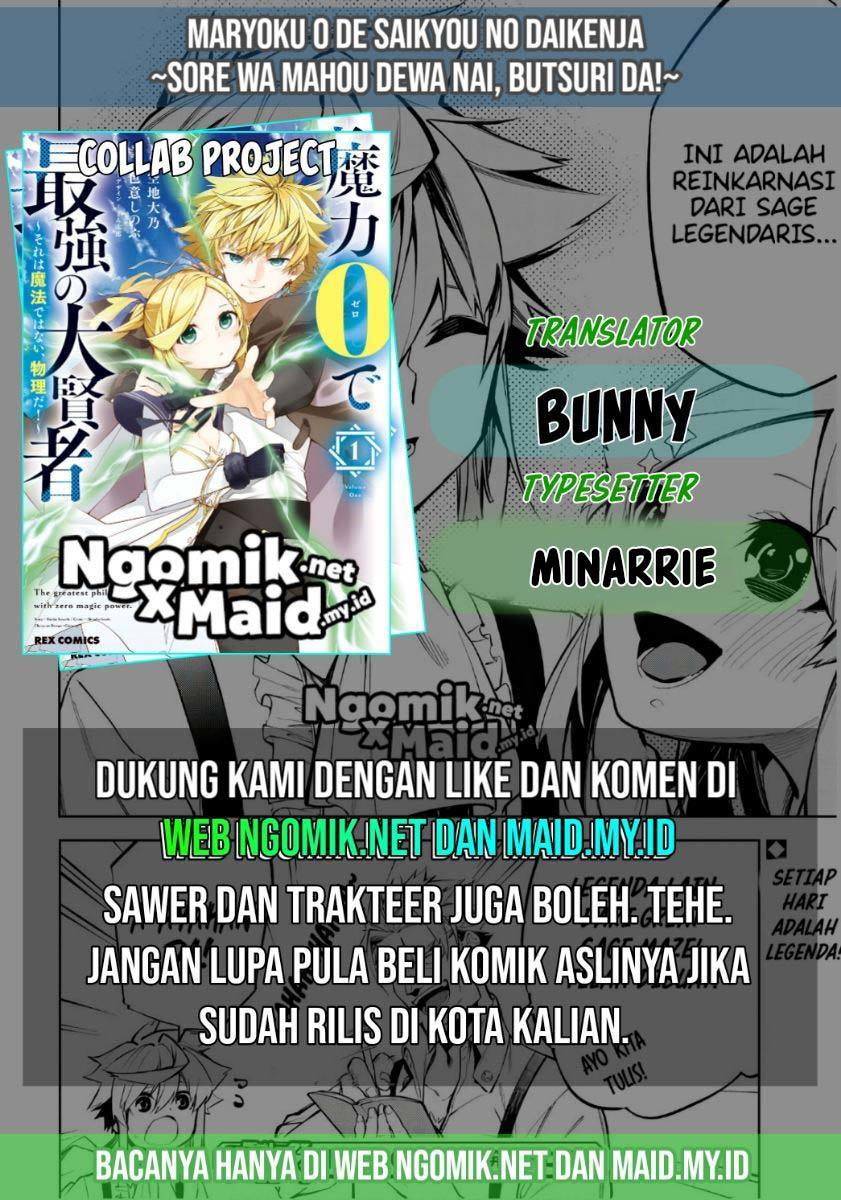 Maryoku Zero de Saikyou no Daikenja: Sore wa Mahou de wa Nai, Butsuri da! Chapter 17.2 Bahasa Indonesia