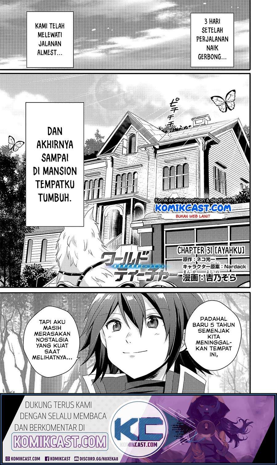 World Teacher – Isekaishiki Kyouiku Agent Chapter 31 Bahasa Indonesia