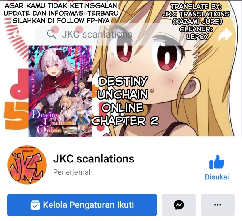 Destiny Unchain Online Chapter 02 Bahasa Indonesia