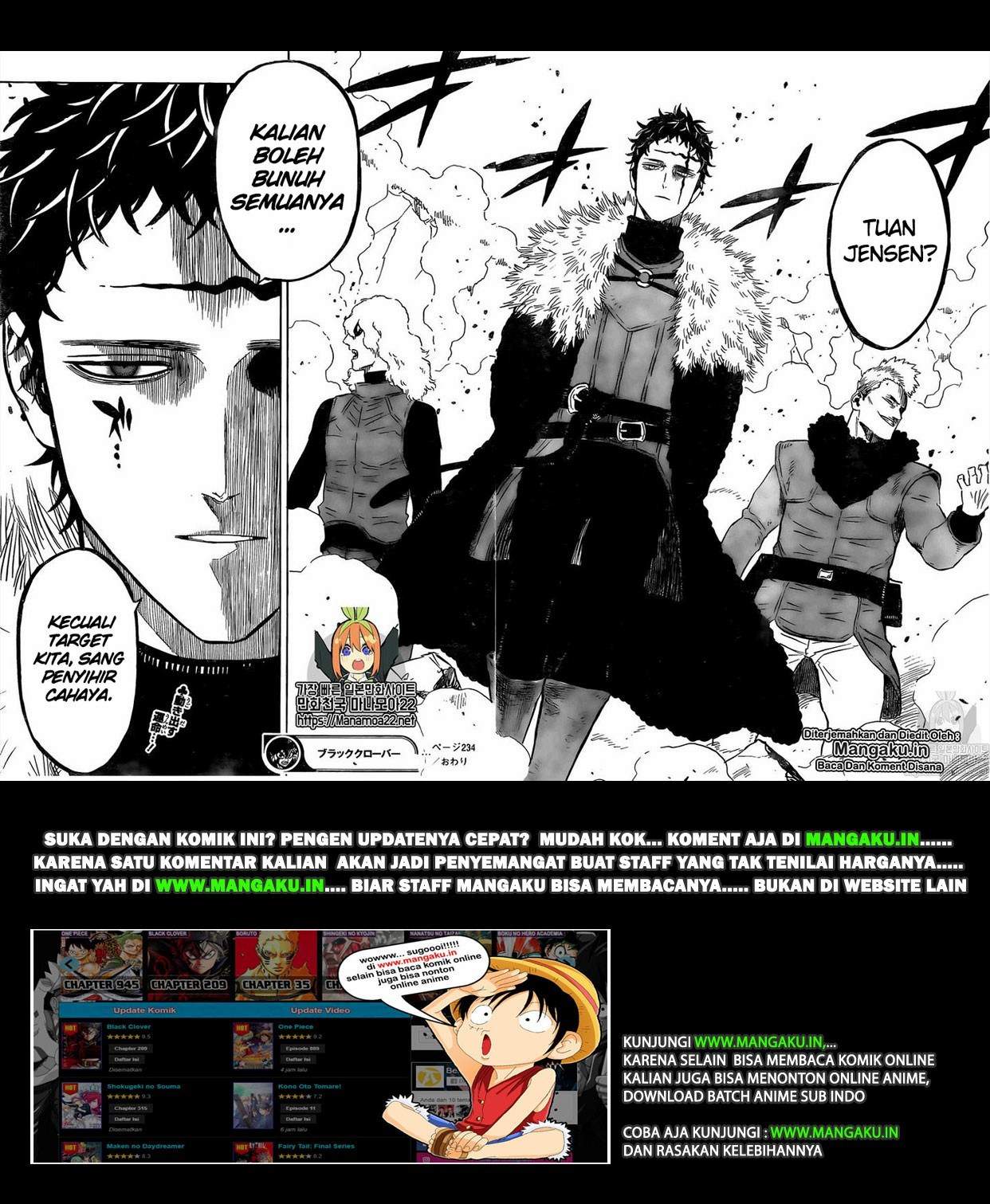 Black Clover Chapter 234 Bahasa Indonesia