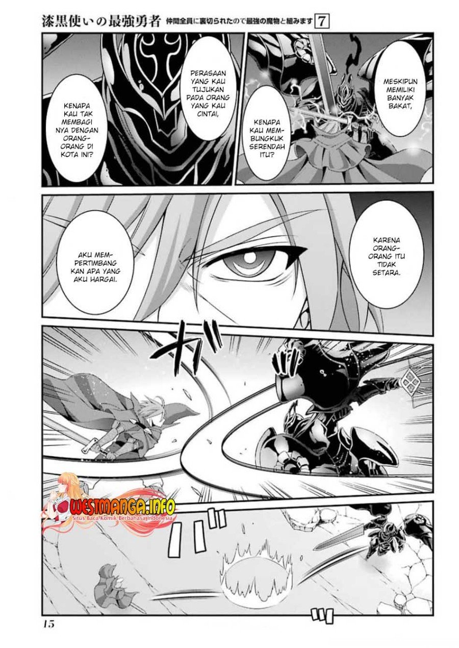 Shikkoku Tsukai no Saikyou Yuusha Nakama Zenin ni Uragirareta node Saikyou no Mamono to Kumimasu Chapter 32 Bahasa Indonesia