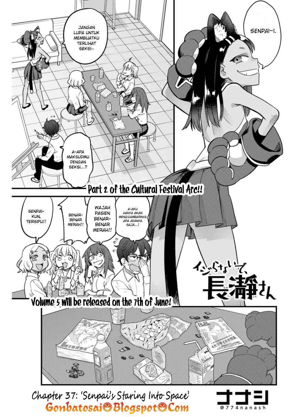 Ijiranaide, Nagatoro-san Chapter 37 Bahasa Indonesia