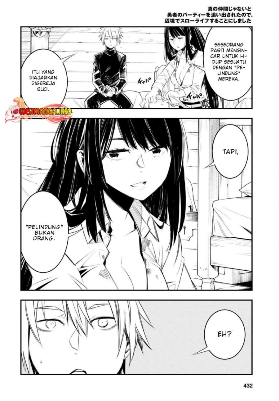 Shin no Nakama Janai to Yuusha no Party o Oidasareta node, Henkyou de Slow Life Suru Koto ni Shimashita (Novel) Chapter 47 Bahasa Indonesia