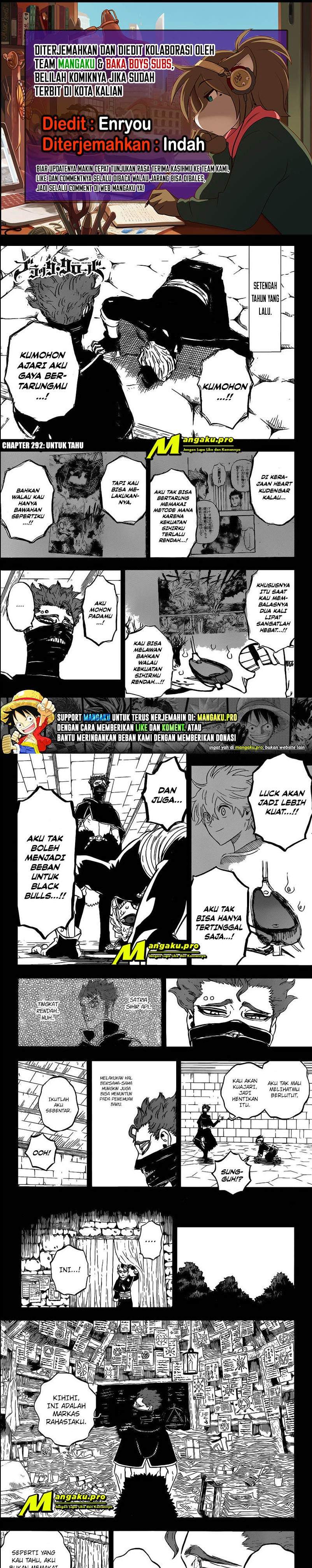 Black Clover Chapter 292 Bahasa Indonesia