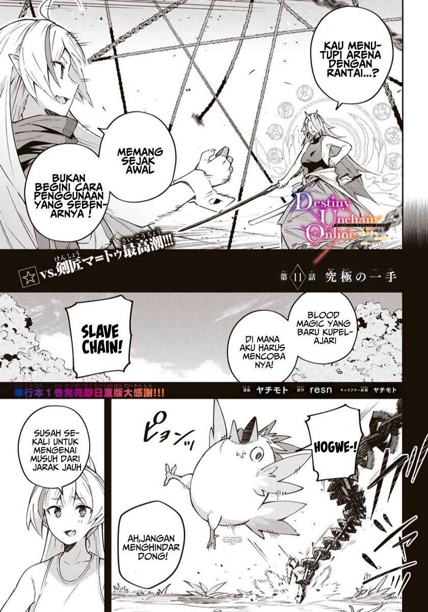 Destiny Unchain Online Chapter 11 Bahasa Indonesia