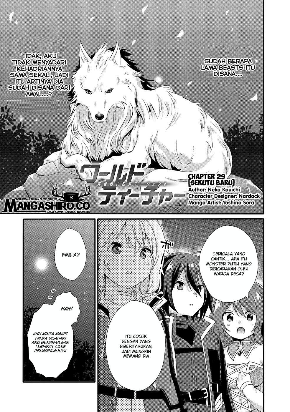 World Teacher – Isekaishiki Kyouiku Agent Chapter 29 Bahasa Indonesia