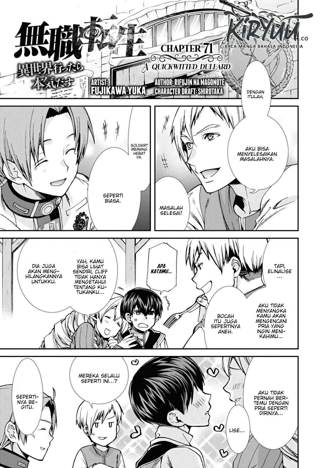 Mushoku Tensei – Isekai Ittara Honki Dasu Chapter 71 Bahasa Indonesia