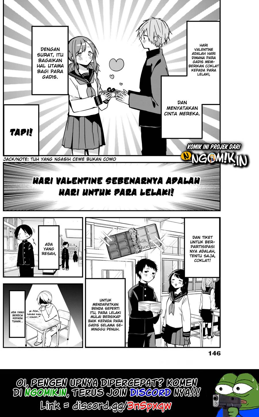 Kubo-san wa Boku (Mobu) wo Yurusanai Chapter 13 Bahasa Indonesia