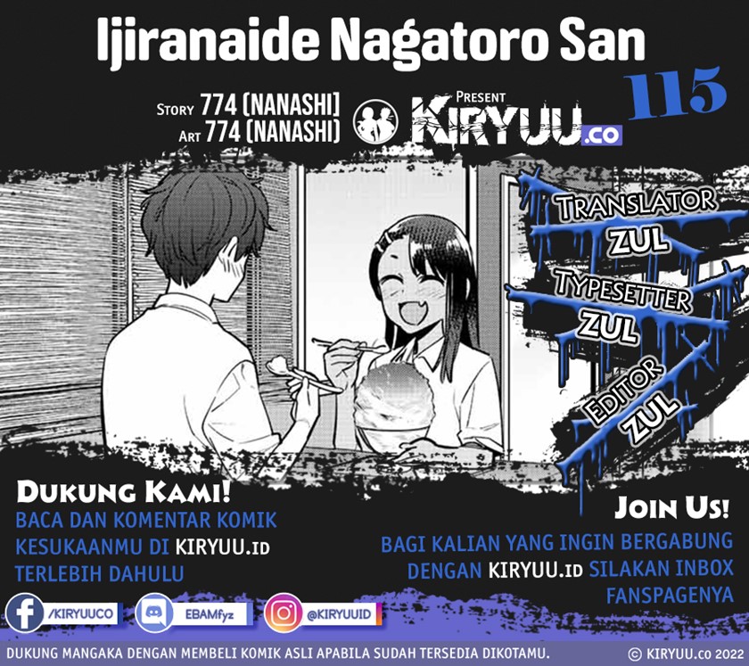 Ijiranaide, Nagatoro-san Chapter 115 Bahasa Indonesia