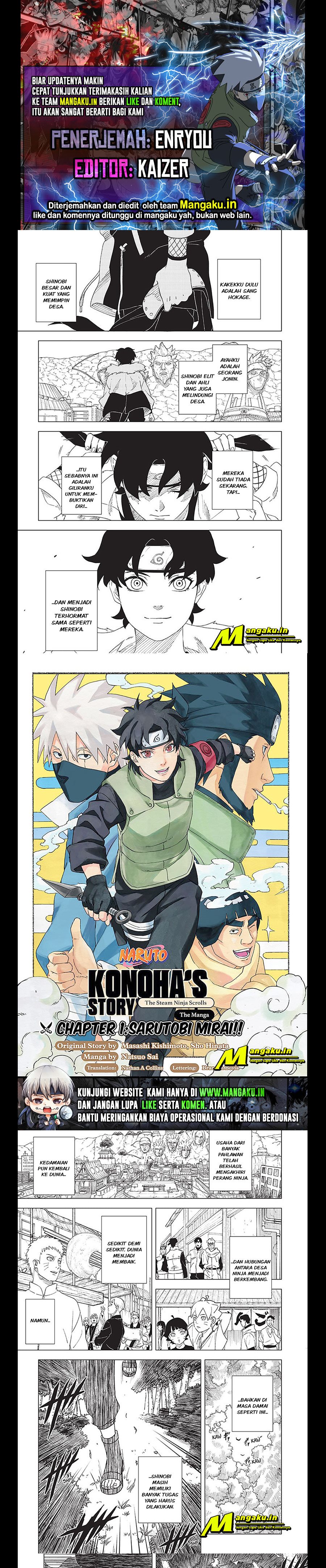 Naruto: Konoha’s Story—The Steam Ninja Scrolls Chapter 01.1 Bahasa Indonesia