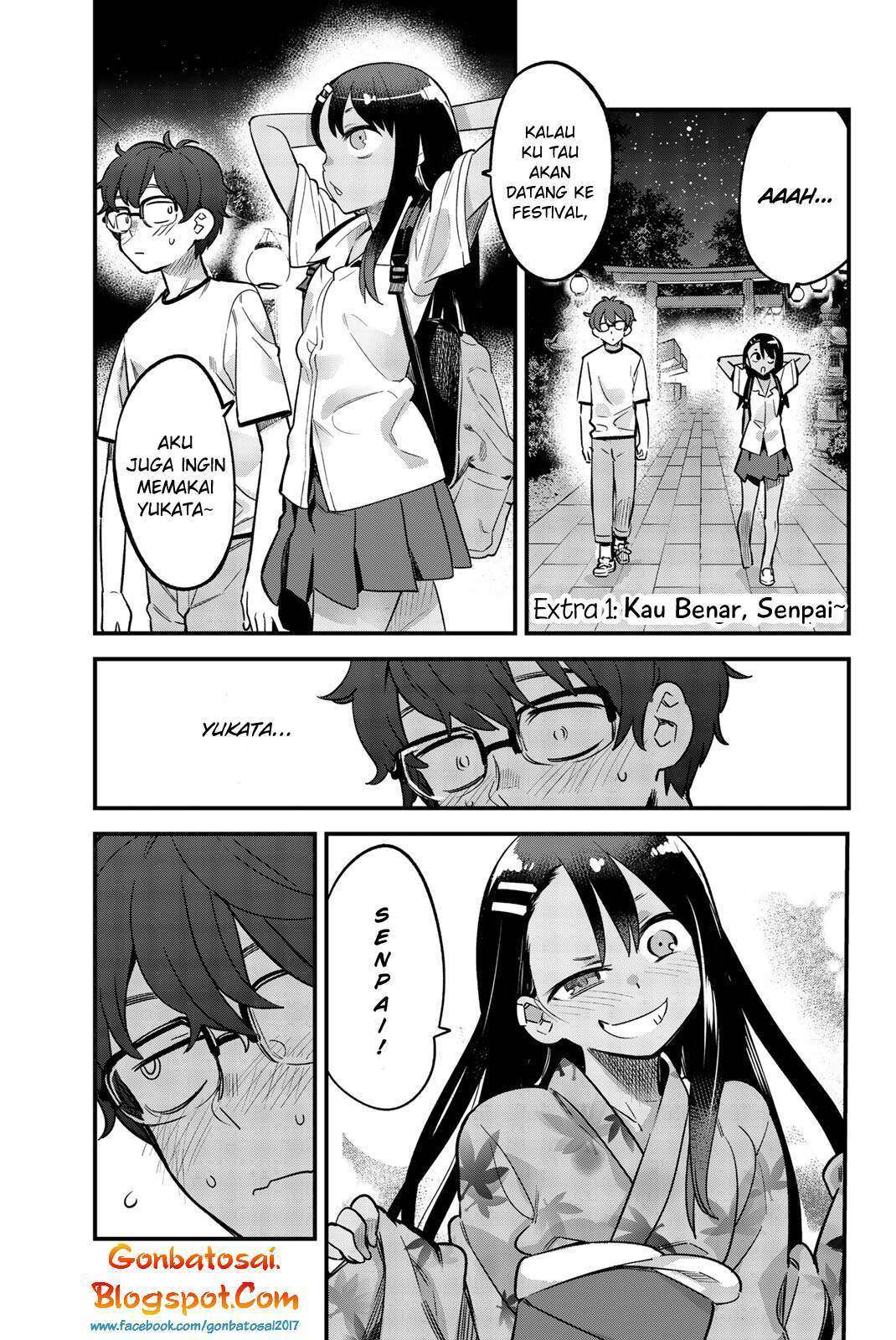 Ijiranaide, Nagatoro-san Chapter 30.5 Bahasa Indonesia