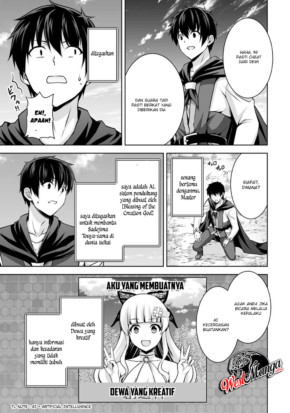 Kami no Techigai de Shindara Zumi de Isekai ni Hourikomare Mashita Chapter 03 Bahasa Indonesia