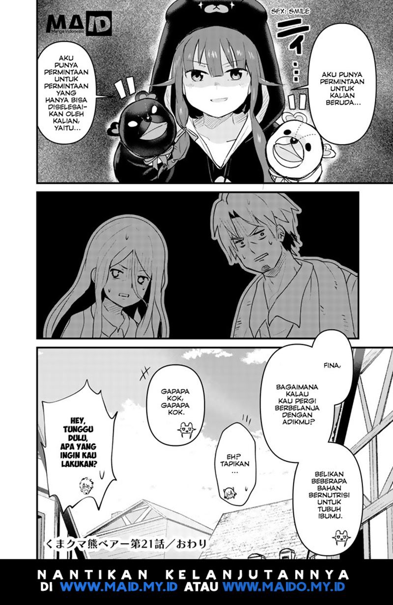 Kuma Kuma Kuma Bear Chapter 21 Bahasa Indonesia