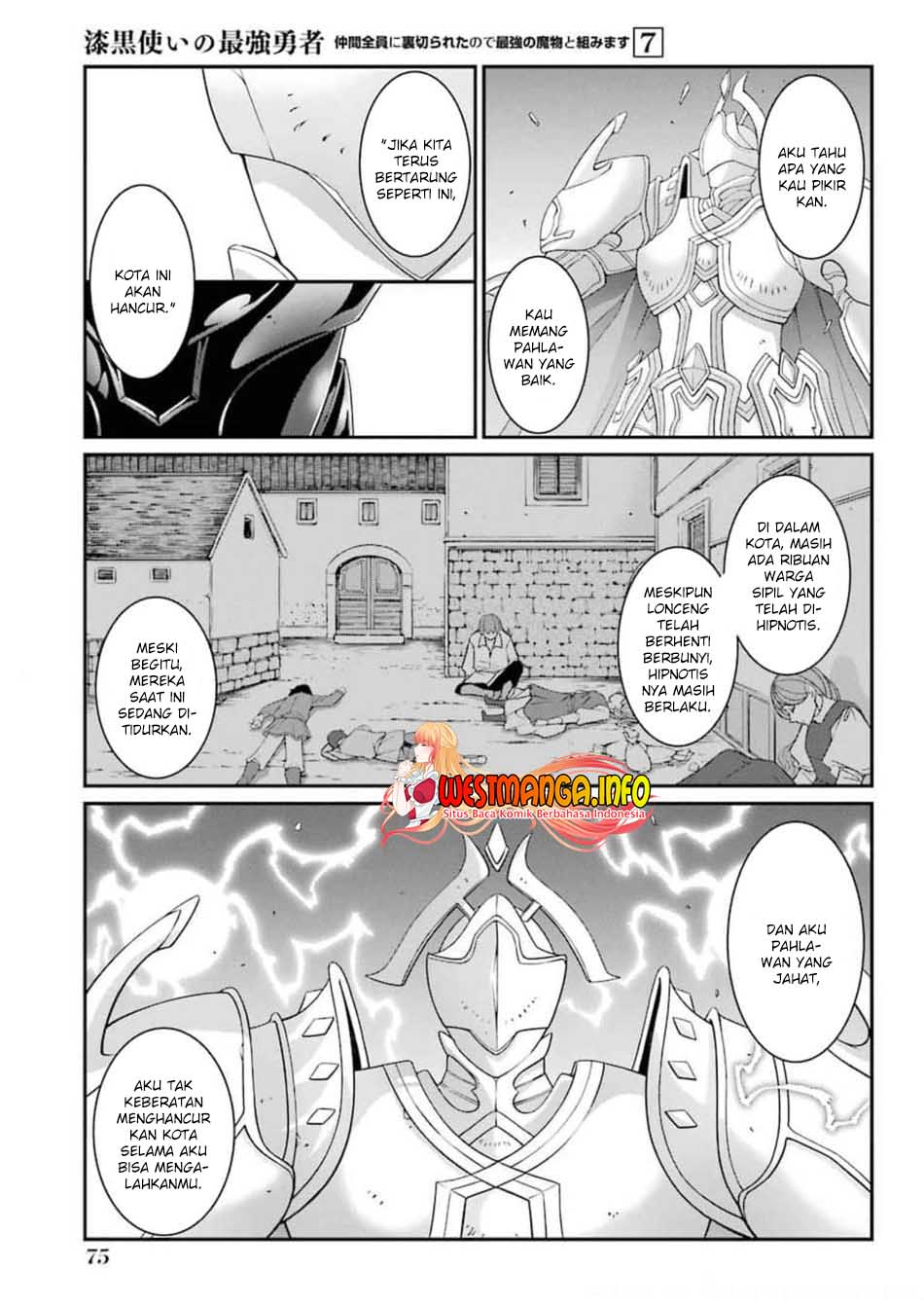 Shikkoku Tsukai no Saikyou Yuusha Nakama Zenin ni Uragirareta node Saikyou no Mamono to Kumimasu Chapter 34 Bahasa Indonesia