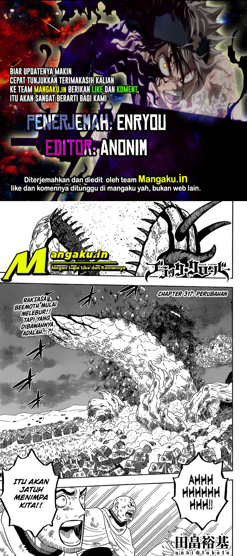 Black Clover Chapter 317 Bahasa Indonesia