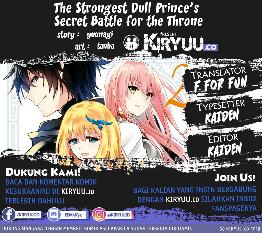 The Strongest Dull Prince’s Secret Battle for the Throne Chapter 21.1 Bahasa Indonesia