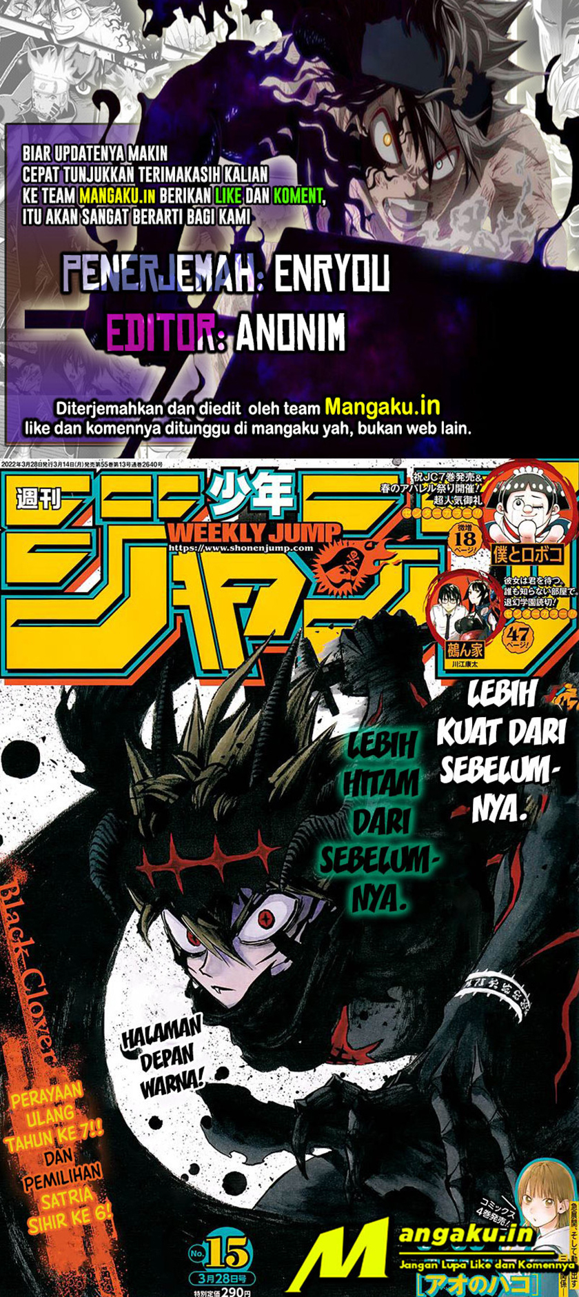Black Clover Chapter 326 Bahasa Indonesia