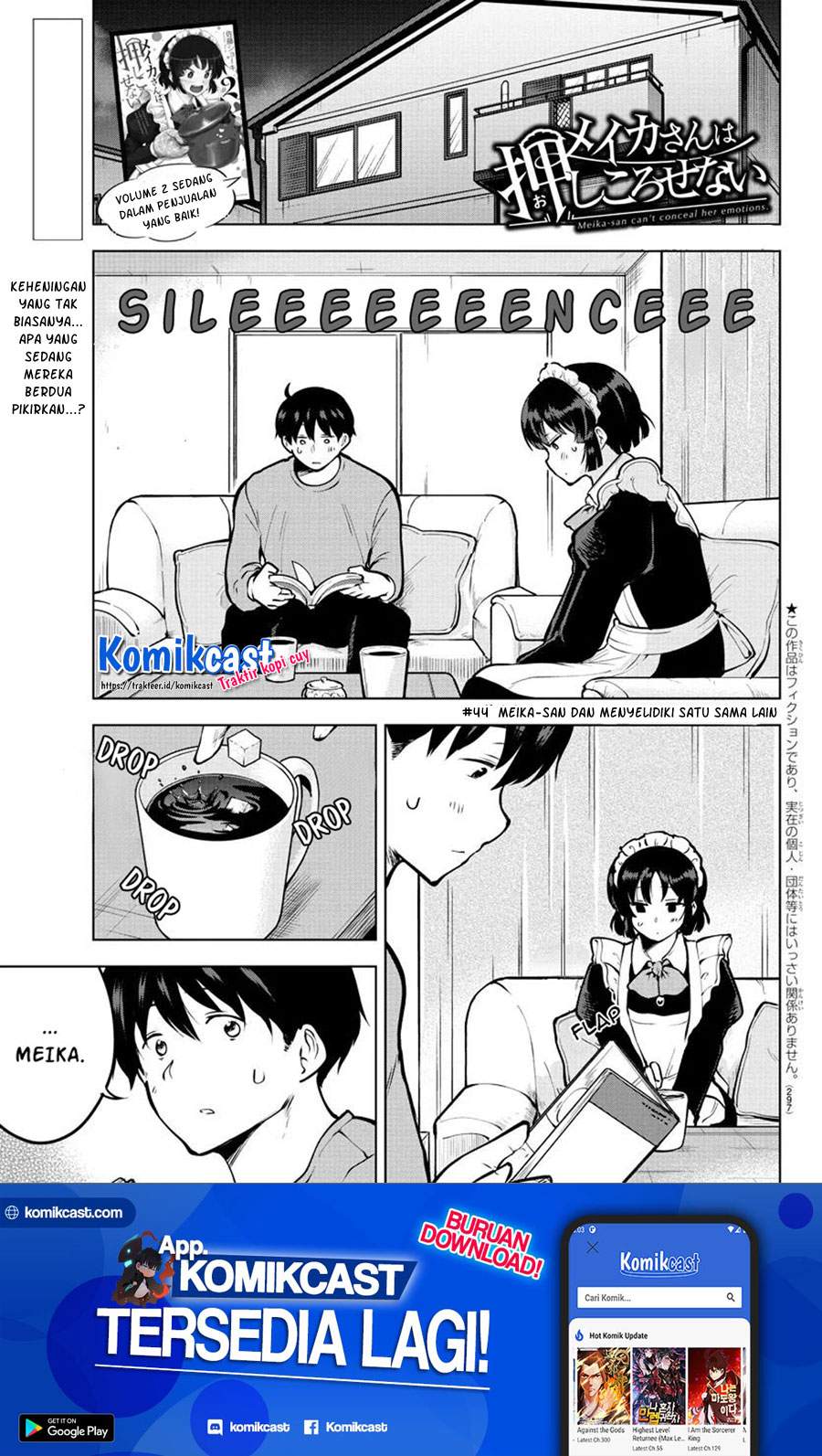 Meika-san Can’t Conceal Her Emotions Chapter 44 Bahasa Indonesia