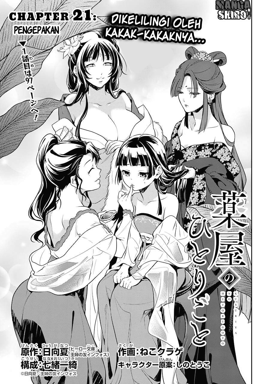 Kusuriya no Hitorigoto Chapter 21 Bahasa Indonesia