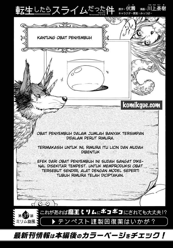 Tensei Shitara Slime Datta Ken Chapter 31 Bahasa Indonesia