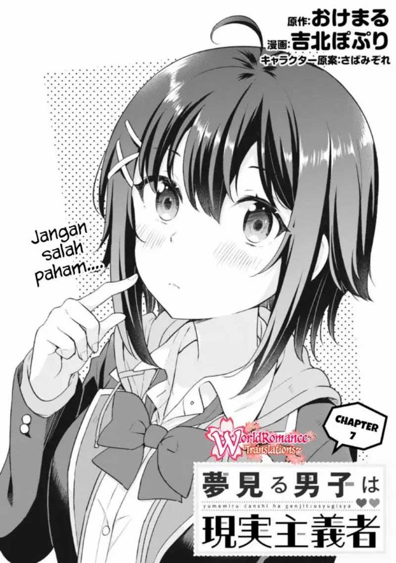 Yumemiru Danshi wa Genjitsushugisha Chapter 07 Bahasa Indonesia