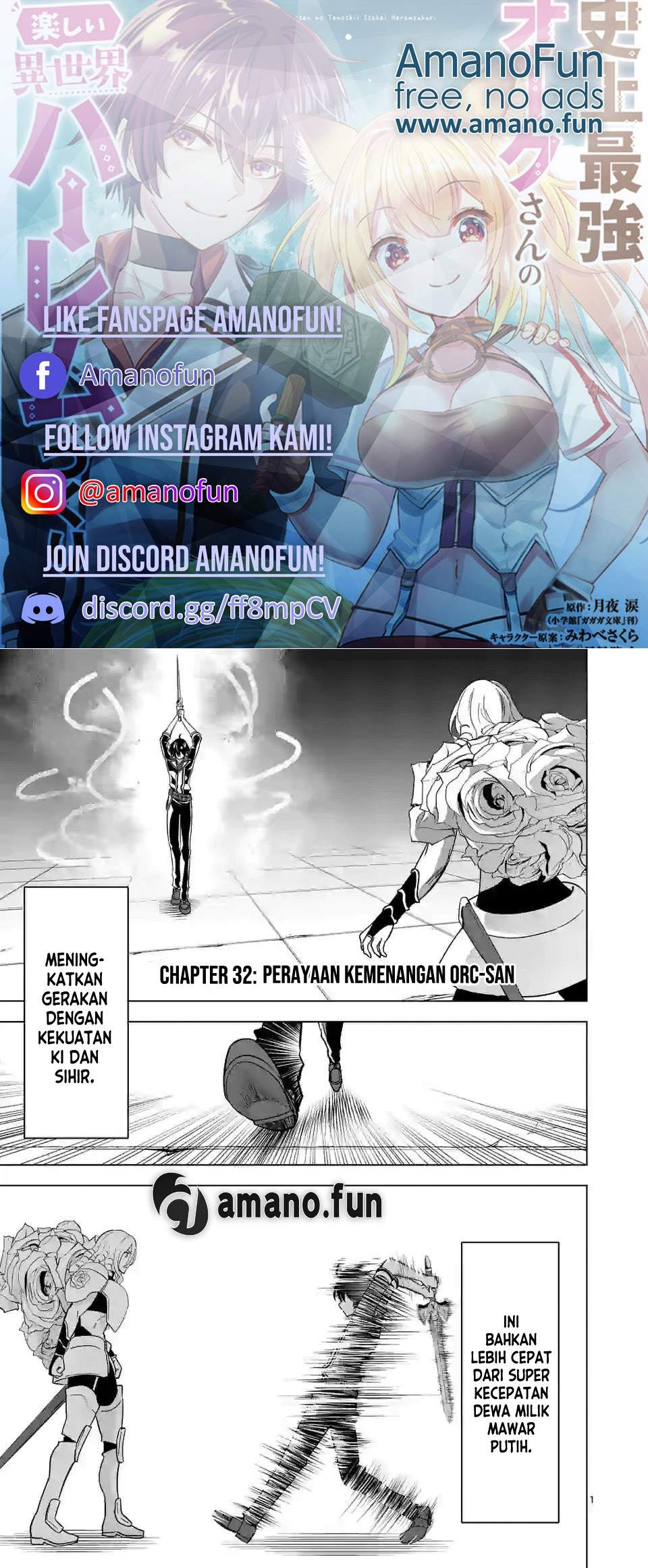 Shijou Saikyou Orc-san no Tanoshii Tanetsuke Harem Zukuri Chapter 32 Bahasa Indonesia