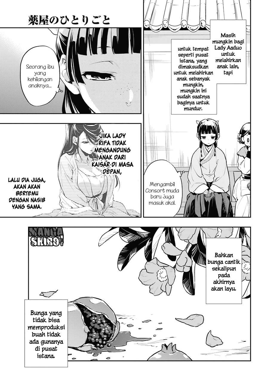 Kusuriya no Hitorigoto Chapter 15 Bahasa Indonesia