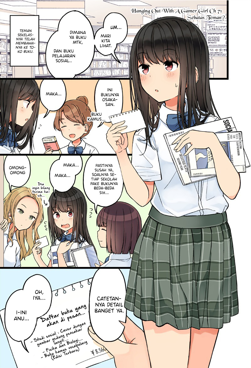 Hanging Out with a Gamer Girl Chapter 72 Bahasa Indonesia