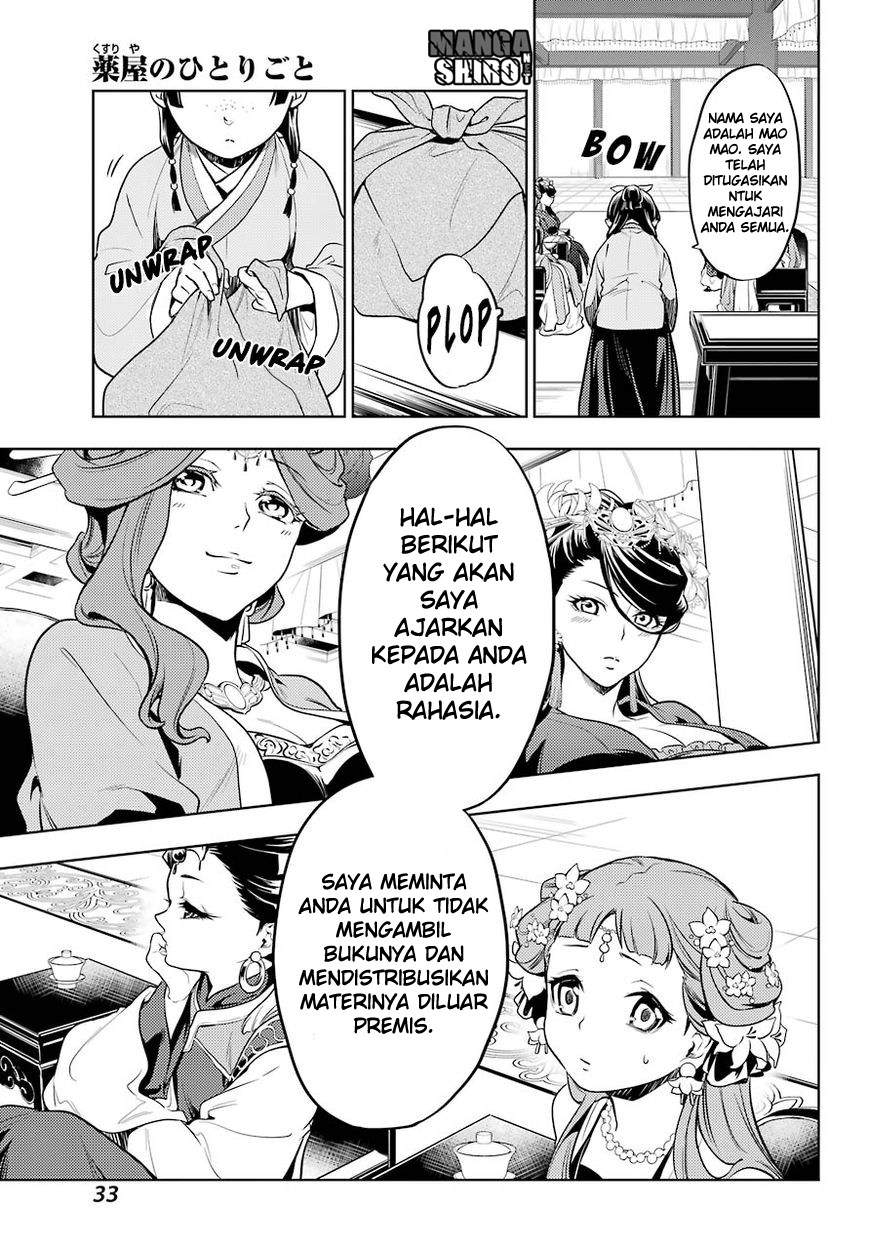 Kusuriya no Hitorigoto Chapter 23 Bahasa Indonesia