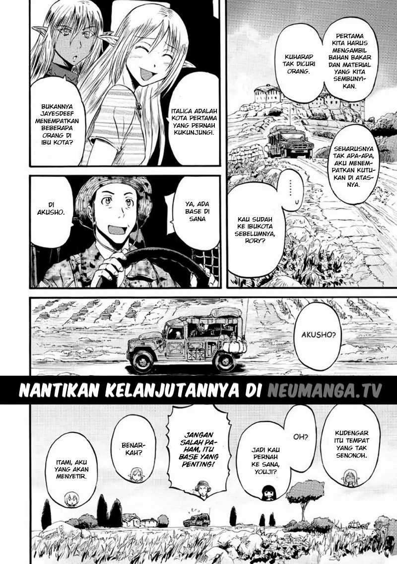 Gate – Jietai Kare no Chi nite, Kaku Tatakeri Chapter 68 Bahasa Indonesia