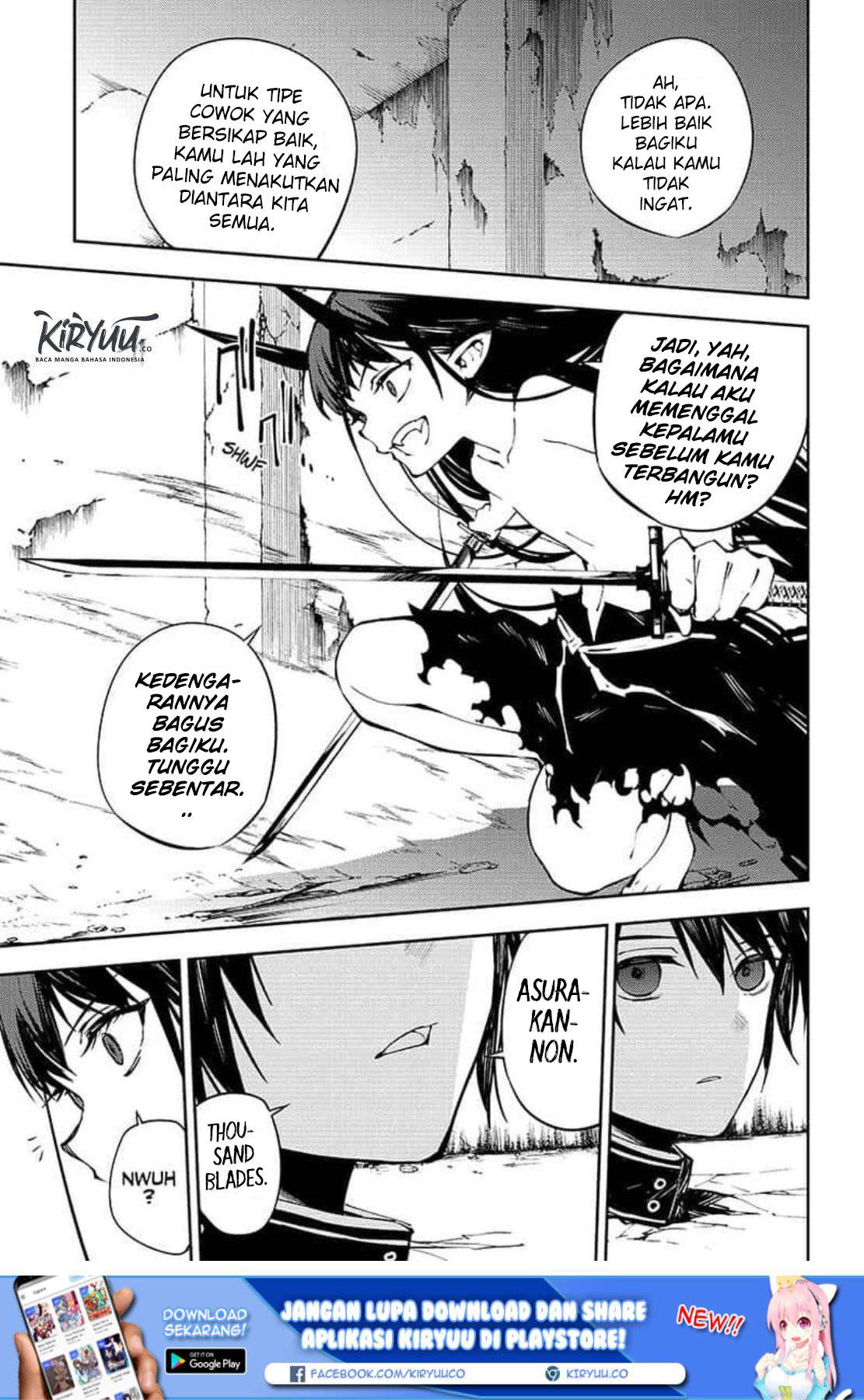 Owari no Seraph Chapter 88 Bahasa Indonesia