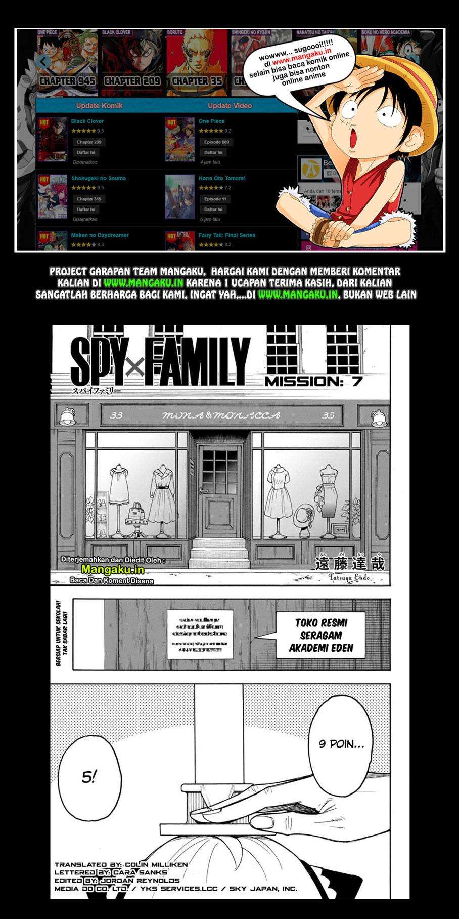Spy X Family Chapter 07 Bahasa Indonesia