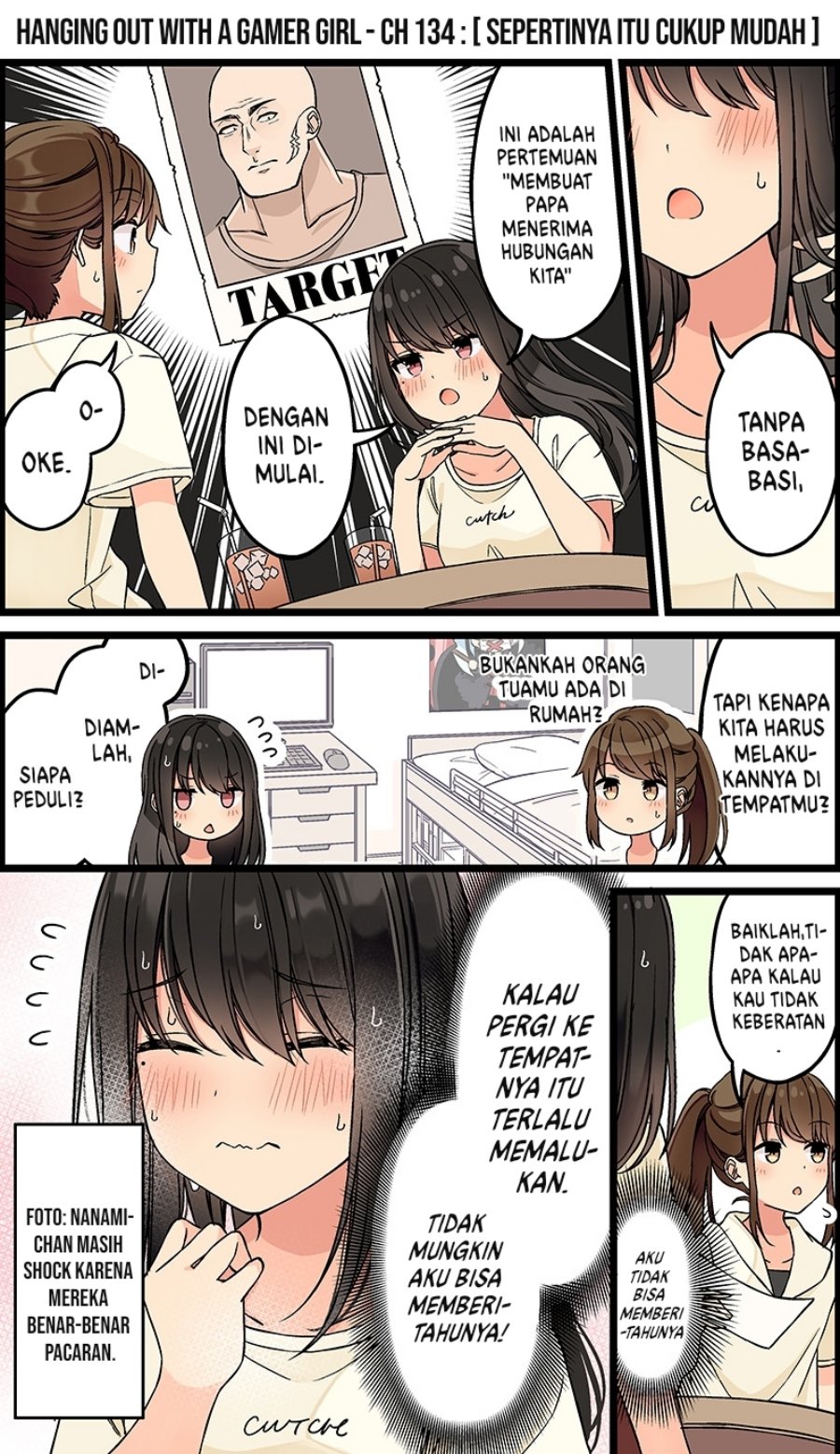 Hanging Out with a Gamer Girl Chapter 134 Bahasa Indonesia