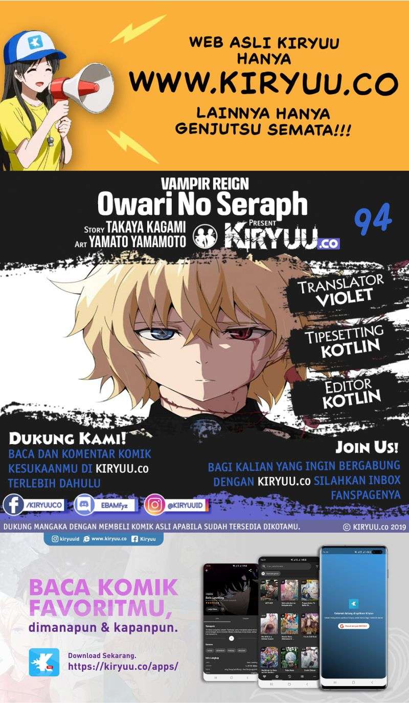 Owari no Seraph Chapter 94 Bahasa Indonesia