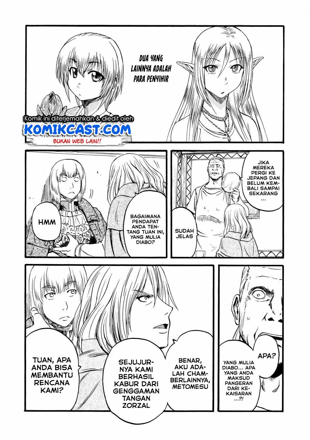 Gate – Jietai Kare no Chi nite, Kaku Tatakeri Chapter 111 Bahasa Indonesia