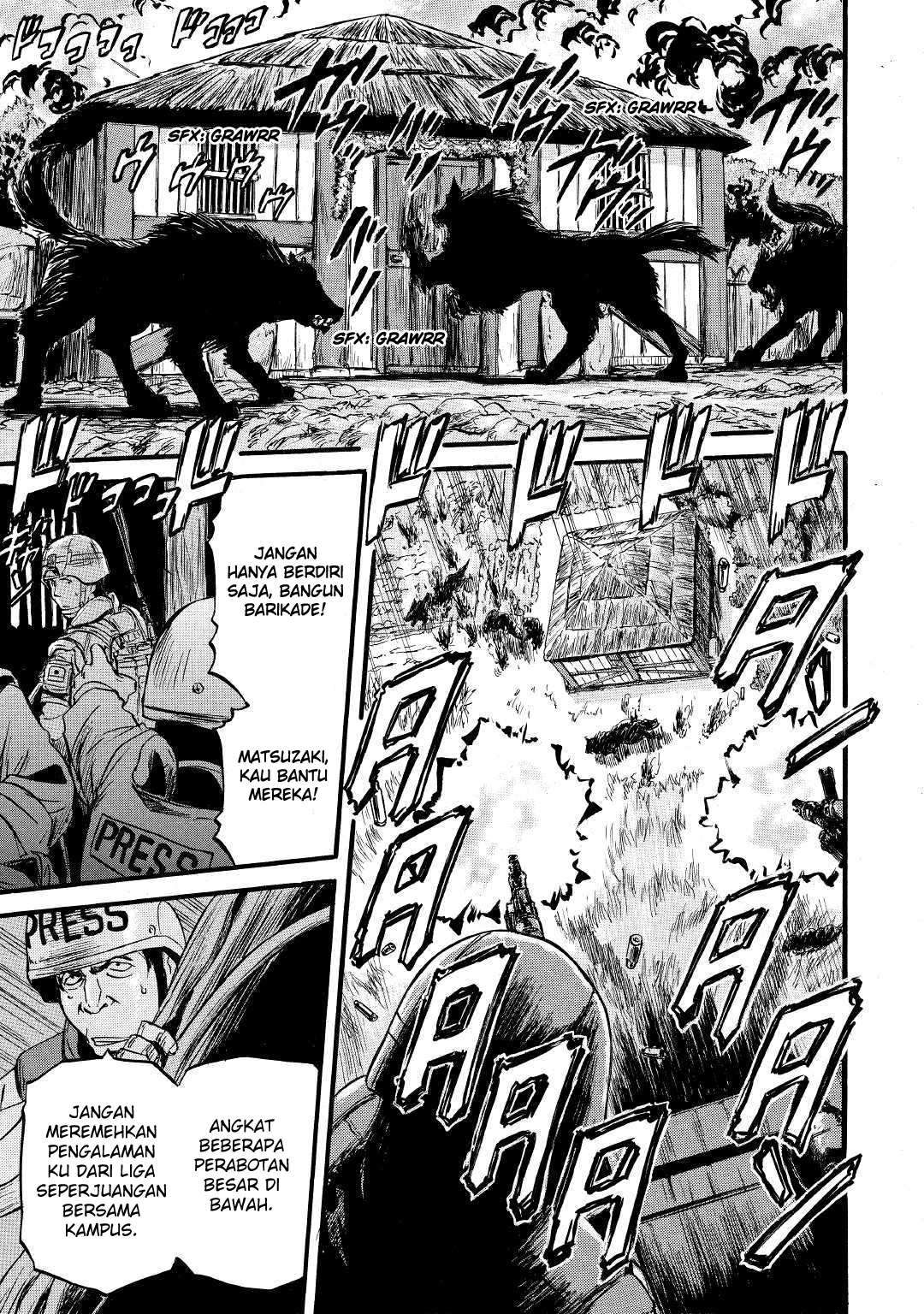 Gate – Jietai Kare no Chi nite, Kaku Tatakeri Chapter 87 Bahasa Indonesia