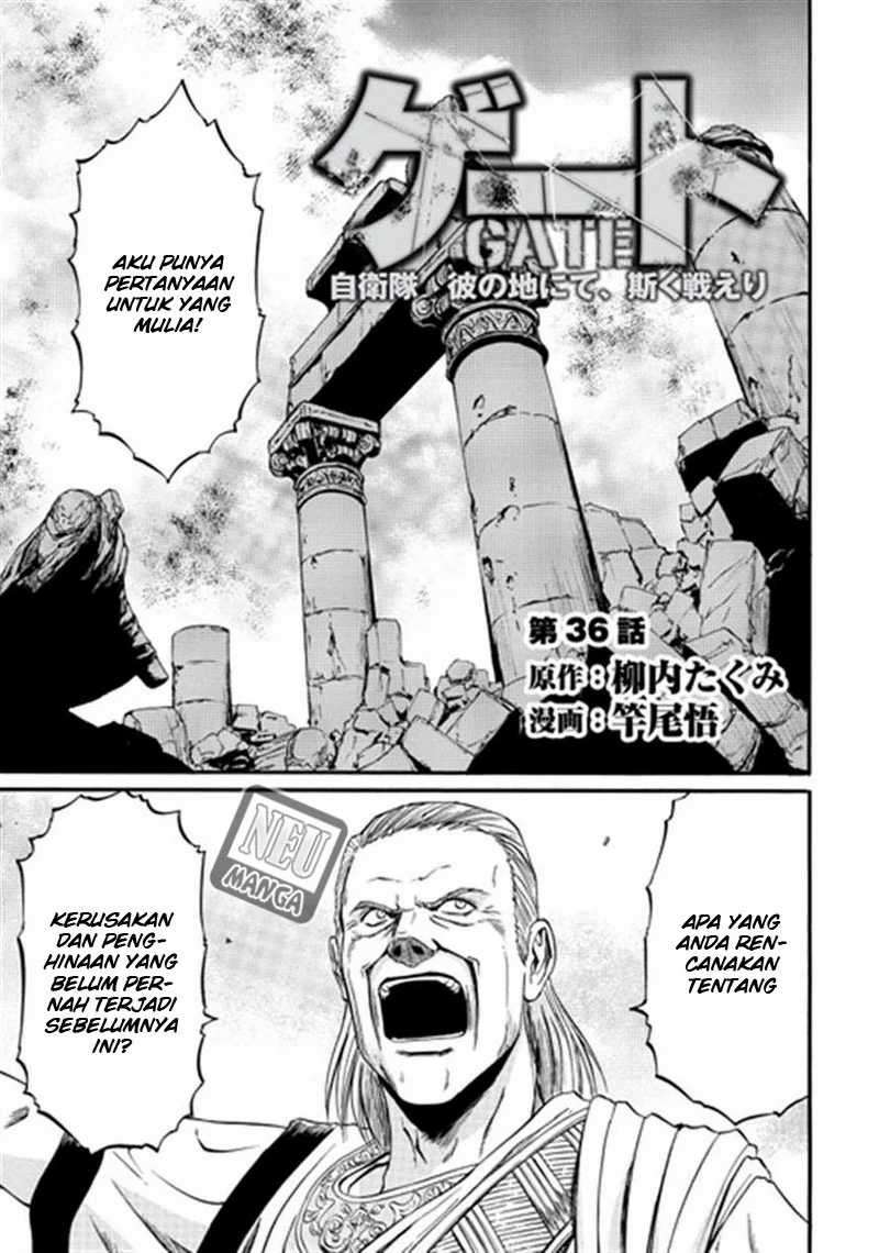 Gate – Jietai Kare no Chi nite, Kaku Tatakeri Chapter 35 Bahasa Indonesia