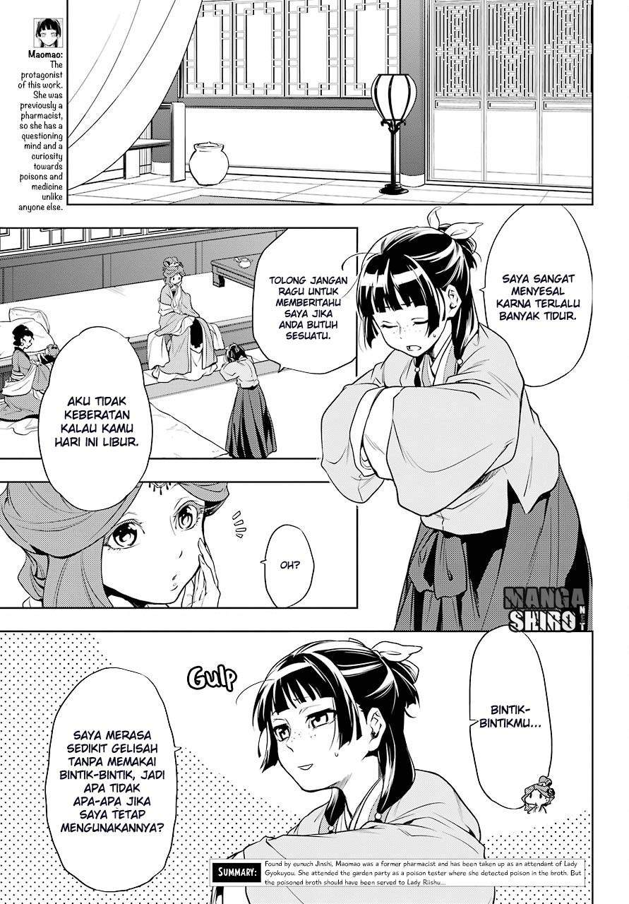 Kusuriya no Hitorigoto Chapter 09 Bahasa Indonesia