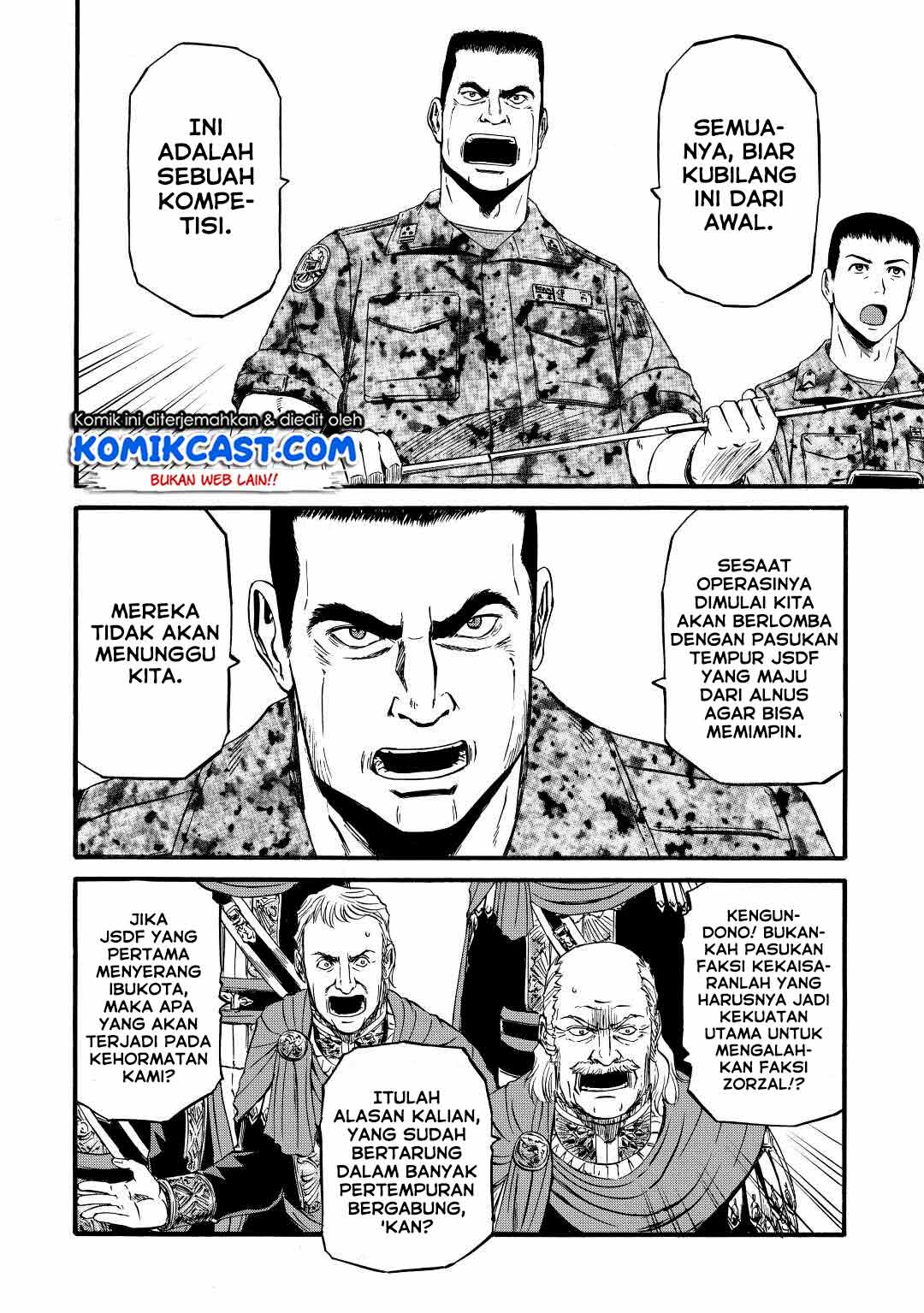 Gate – Jietai Kare no Chi nite, Kaku Tatakeri Chapter 113 Bahasa Indonesia