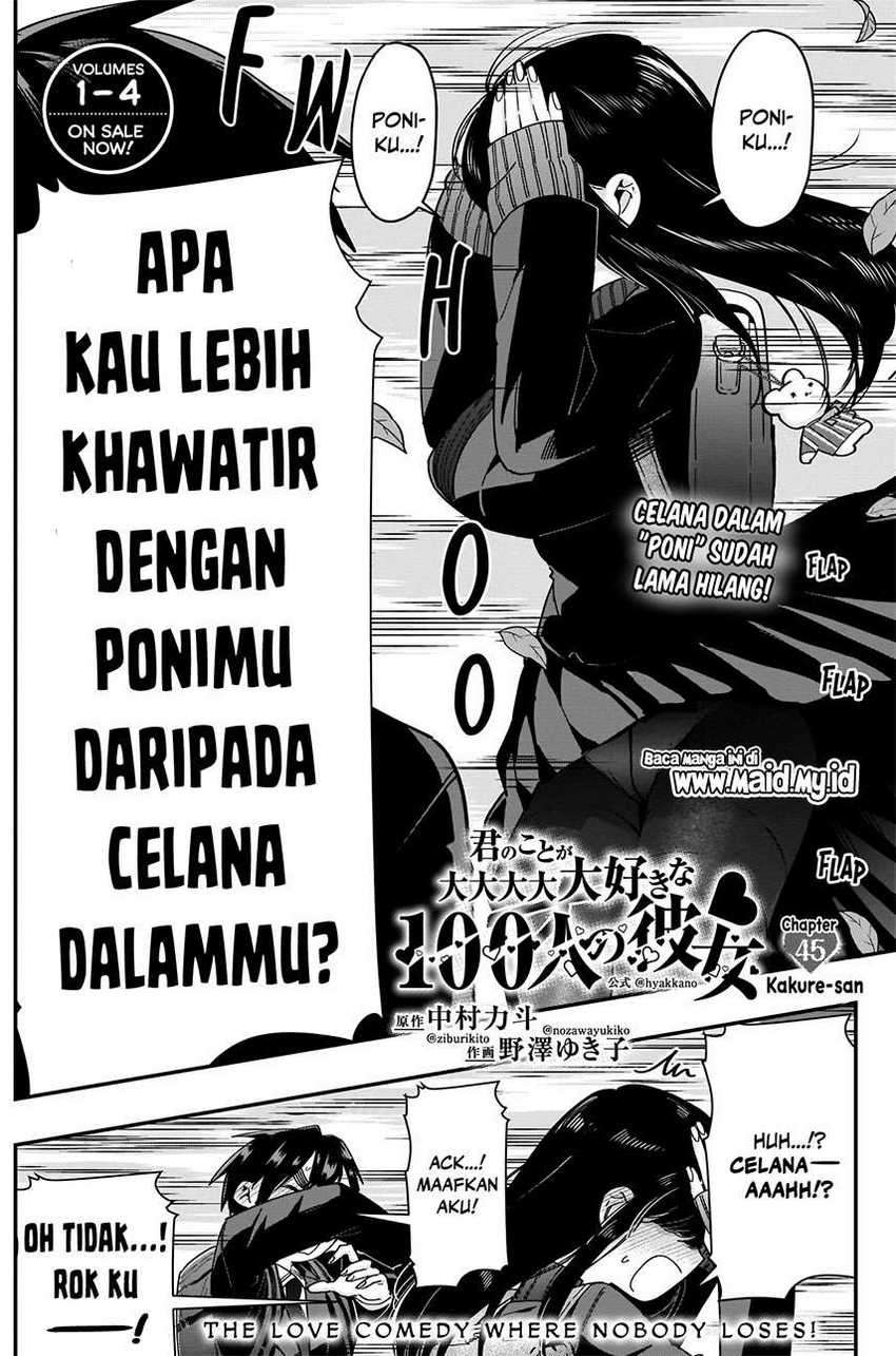 Kimi no Koto ga Dai Dai Dai Dai Daisuki na 100-nin no Kanojo Chapter 45 Bahasa Indonesia