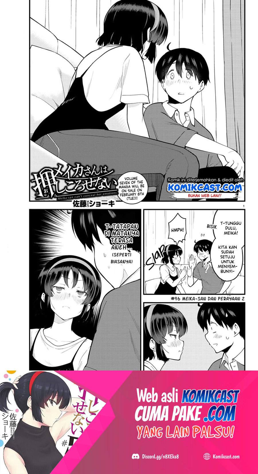 Meika-san Can’t Conceal Her Emotions Chapter 96 Bahasa Indonesia