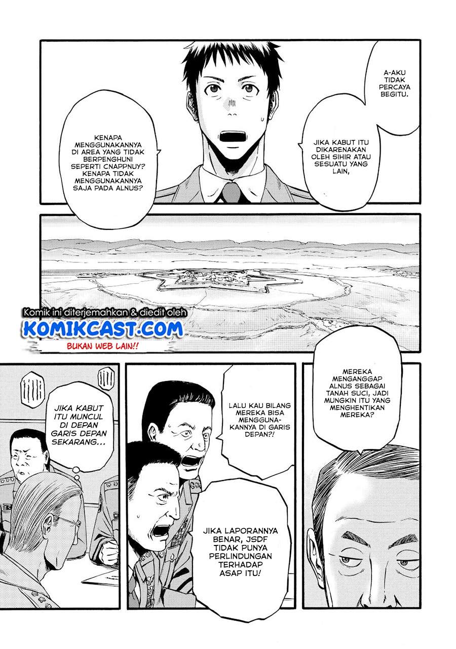 Gate – Jietai Kare no Chi nite, Kaku Tatakeri Chapter 104 Bahasa Indonesia