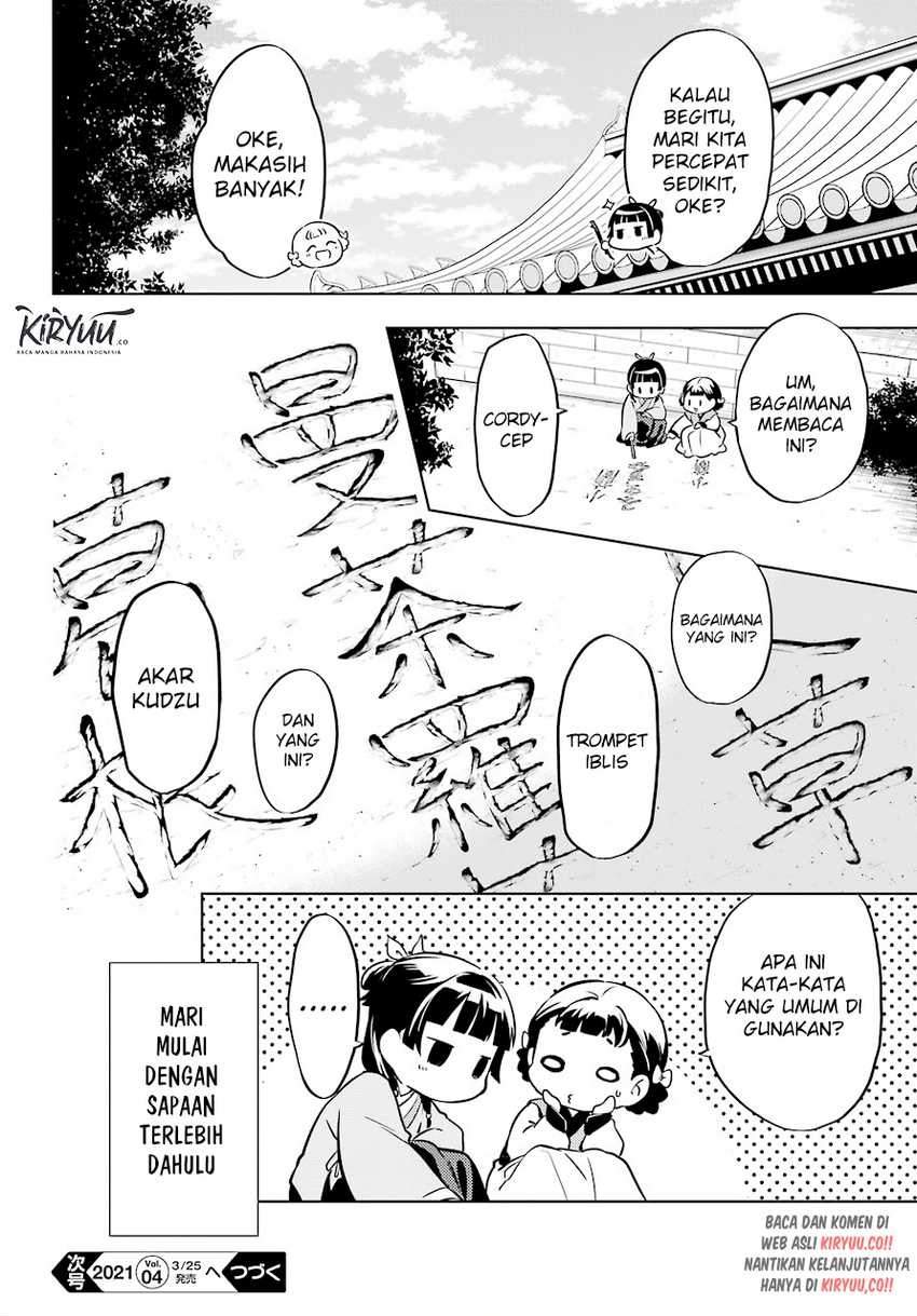 Kusuriya no Hitorigoto Chapter 41 Bahasa Indonesia