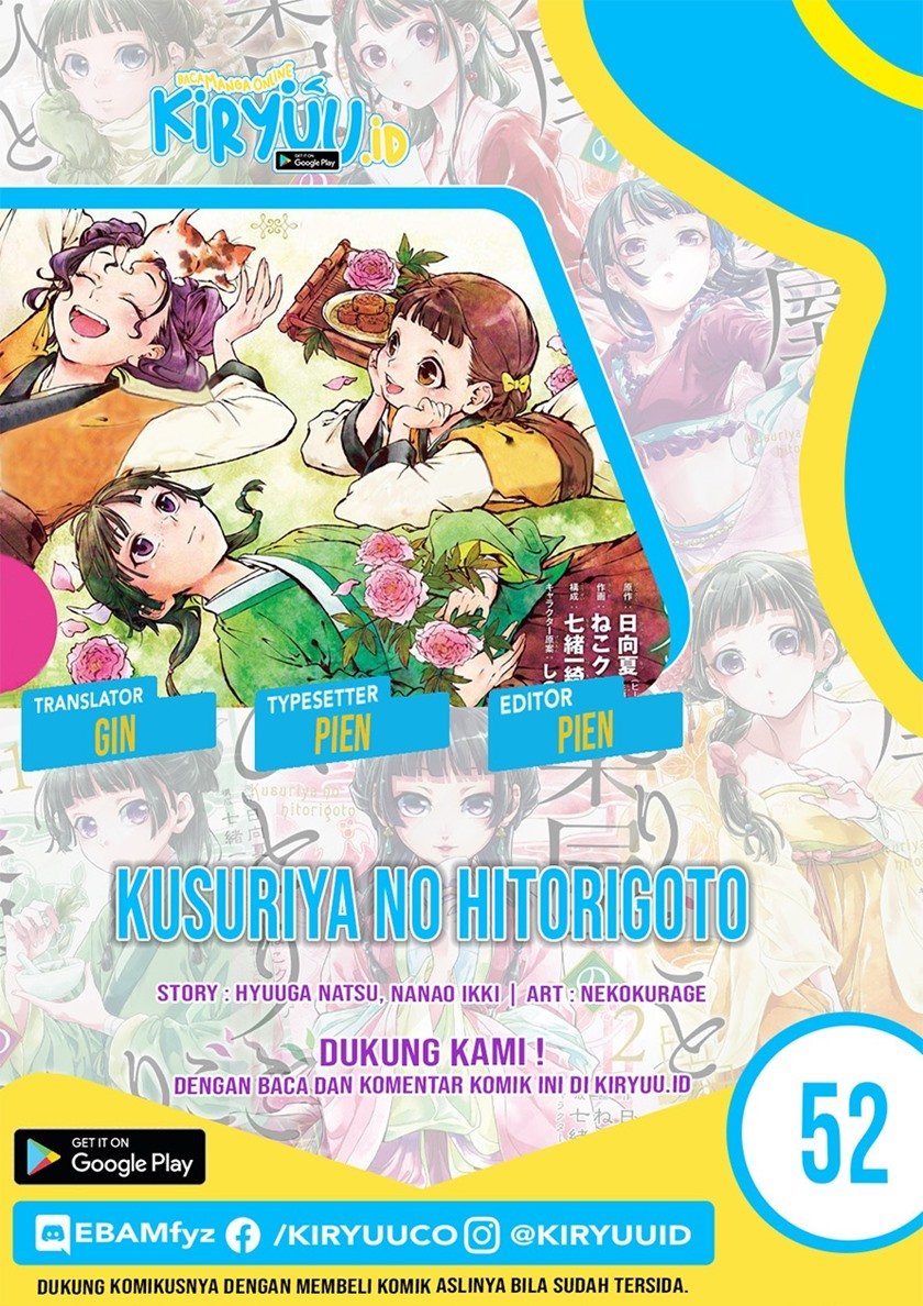 Kusuriya no Hitorigoto Chapter 52 Bahasa Indonesia